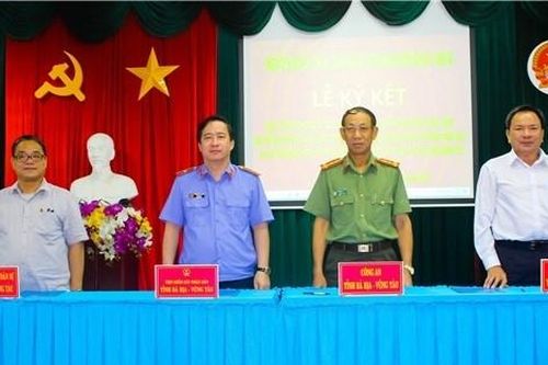 VKSND tỉnh Bà Rịa – Vũng Tàu tổ chức Lễ ký kết Quy chế phối hợp liên ngành về quản lý, giải quyết các vụ án