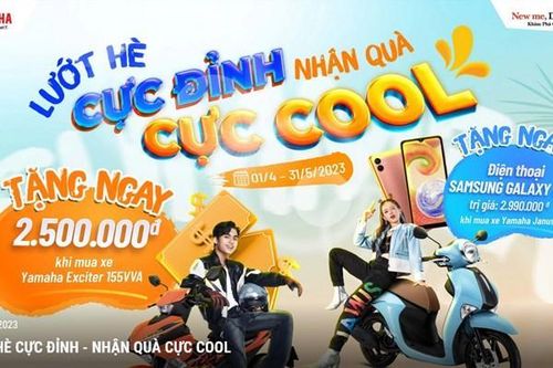 Bảng giá xe máy Yamaha tháng 5: Chi gần 47 tỷ đồng khuyến mại cho khách hàng