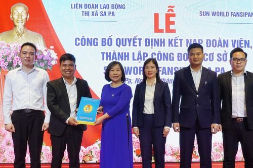 Thành lập công đoàn cơ sở Sun world Fansipan Sa Pa