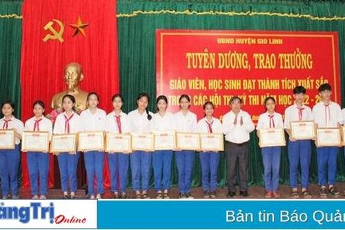 Ngành Giáo dục và Đào tạo huyện Gio Linh chú trọng nâng cao thành tích trong các hội thi, kỳ thi