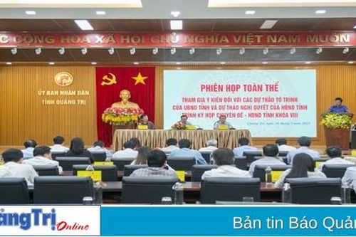 Lấy ý kiến về dự thảo các nội dung trình kỳ họp chuyên đề HĐND tỉnh