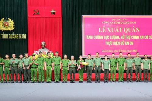 Quảng Nam tăng cường lực lượng hỗ trợ Công an cơ sở thực hiện Đề án 06