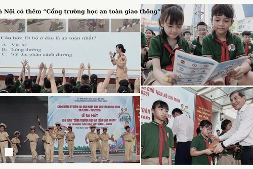 Hà Nội có thêm mô hình điểm ''Cổng trường học an toàn giao thông''