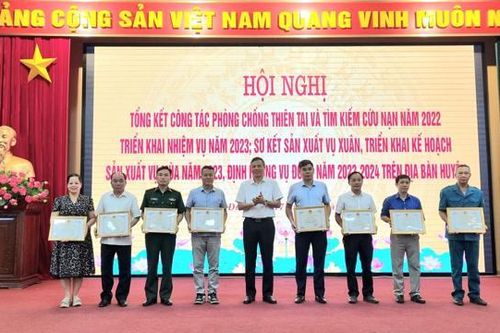 Huyện Hoài Đức: Năm 2022, có 4.400 người tham gia cứu hộ đê điều