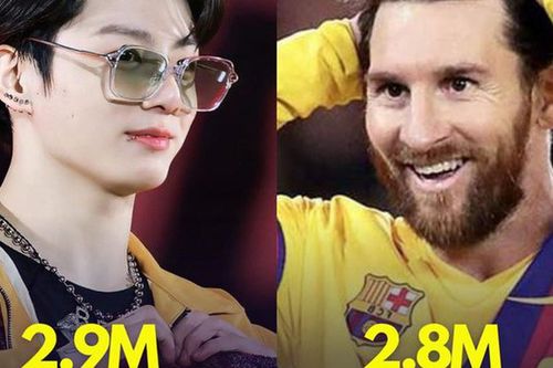 Hashtag số 1 YouTube: Jungkook BTS vượt qua siêu sao Messi