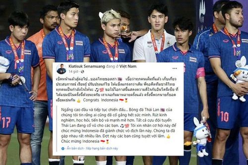 HLV Kiatisuk chúc mừng Indonesia, nói lời gan ruột với đội U22 Thái Lan sau thất bại SEA Games 32