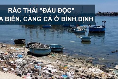 Rác thải 'đầu độc' cửa biển, cảng cá ở Bình Định