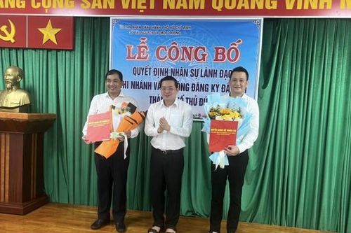 Ông Trần Đình Quân được bổ nhiệm chức Giám đốc Chi nhánh Văn phòng Đăng ký đất đai TP Thủ Đức