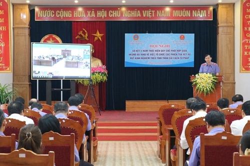 VKSND và TAND tỉnh Cao Bằng nâng cao chất lượng phiên tòa xét xử rút kinh nghiệm
