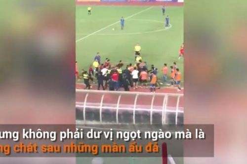 Hình ảnh xấu xí trong trận chung kết Bóng đá Nam SEA Games 32