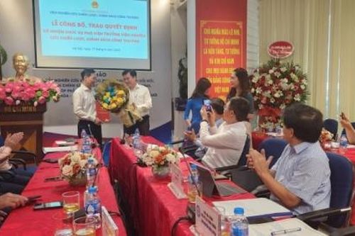 Công bố quyết định bổ nhiệm Phó Viện trưởng Viện Nghiên cứu chiến lược, chính sách Công Thương