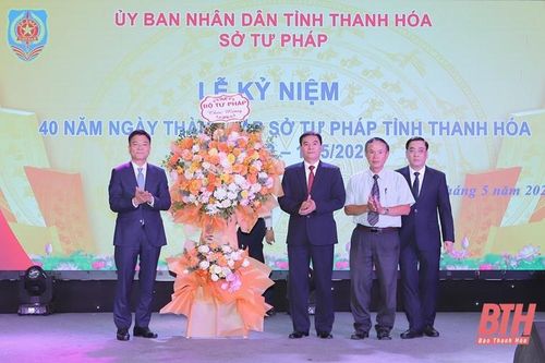 Sở Tư pháp tỉnh Thanh Hóa kỷ niệm 40 năm ngày thành lập