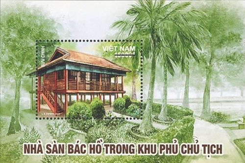 Phát hành đặc biệt bộ tem bưu chính về nhà sàn Bác Hồ