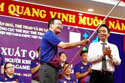 Lễ xuất quân Đoàn thể thao người khuyết tật Việt Nam tham dự ASEAN Paragames 12