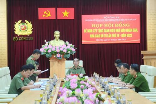 10 nhà giáo CAND được đề nghị xét tặng danh hiệu Nhà giáo Ưu tú năm 2023