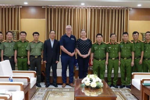 Lãnh đạo CATP Đà Nẵng tiếp đoàn Cảnh sát Liên bang Australia