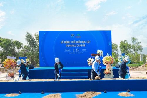 Trường Đại học Văn Hiến động thổ khối học tập thứ 2 tại HUNGHAU CAMPUS