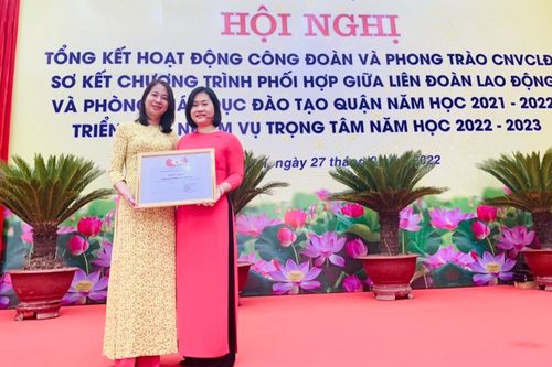 Nữ nhà giáo Hà Nội tâm huyết sáng tạo với hoạt động Công đoàn