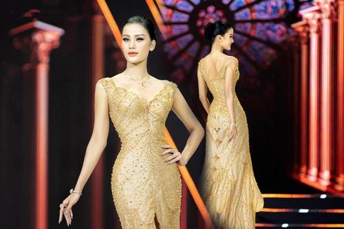 Hương Ly được quốc tế khen nức mũi với chiếc váy giấm ăn, netizen tự hào: Thi Miss Universe intop chắc!