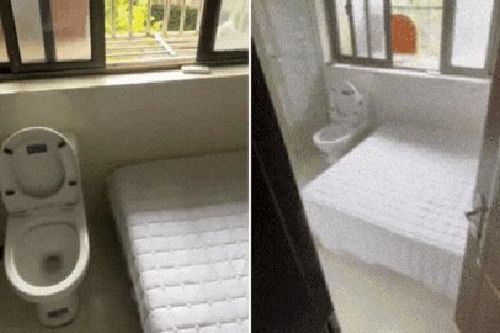 Phòng trọ cho thuê giá 1 triệu gây tranh cãi vì đặt bồn cầu cạnh giường ngủ