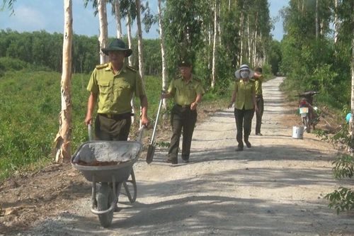 Trồng cây chào mừng kỷ niệm 50 năm Ngày thành lập lực lượng kiểm lâm Việt Nam