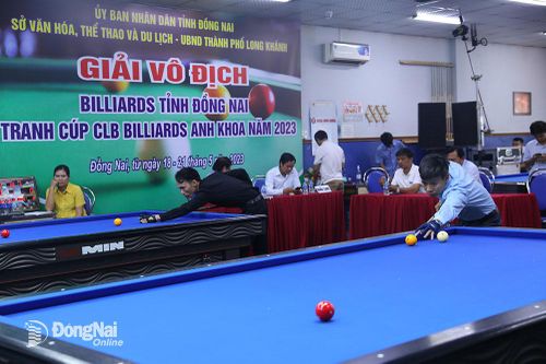 Khai mạc Giải vô địch billiards tỉnh năm 2023