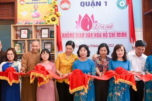 Ra mắt 'Không gian văn hóa Hồ Chí Minh' tại chùa Linh Phước (Q.1)