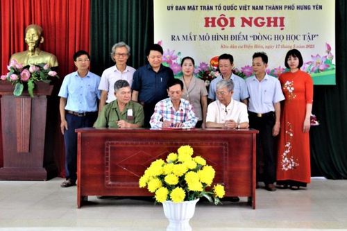 Hưng Yên: Ra mắt mô hình điểm Dòng họ học tập