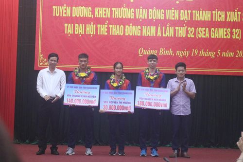 Quảng Bình tuyên dương, khen thưởng các VĐV đạt thành tích xuất sắc tại SEA Game 32