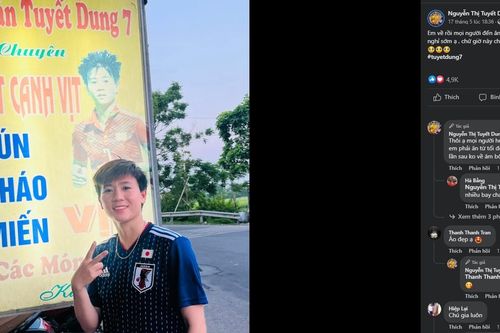 Giành HCV SEA Games 32, Tuyết Dung về Hà Nam tranh thủ quảng cáo quán tiết canh vịt cho bố mẹ