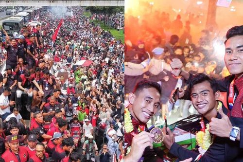 U22 Indonesia ăn mừng HCV SEA Games như Argentina vô địch World Cup, được biển người chào đón làm tắc đường 2 tiếng