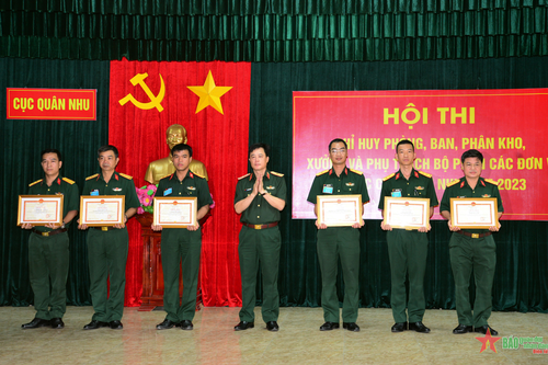 100% cán bộ tham gia hội thi của Cục Quân nhu đều đạt khá, giỏi