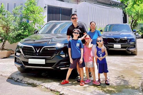 Vợ chồng Ốc Thanh Vân 'tậu cả cặp' SUV điện VinFast VF9 2023