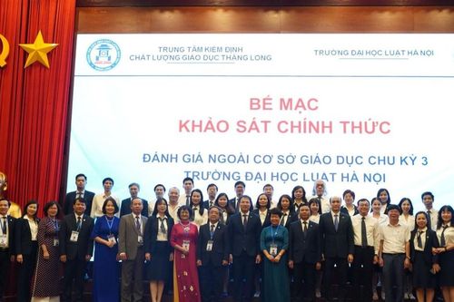 Bế mạc Khảo sát chính thức đánh giá chất lượng cơ sở giáo dục chu kỳ 3 của Trường Đại học Luật Hà Nội