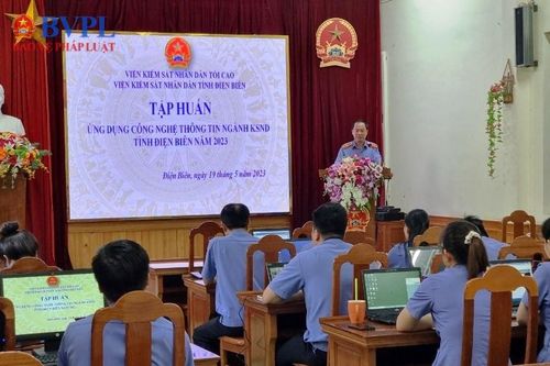 VKSND tỉnh Điện Biên tập huấn về ứng dụng công nghệ thông tin