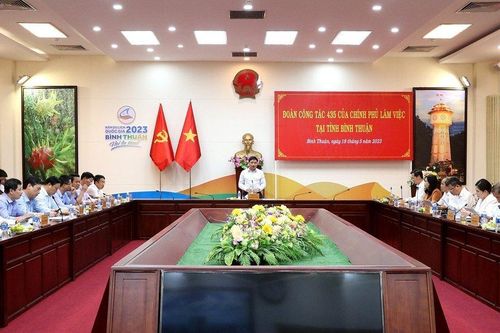 Đoàn công tác 435 của Chính phủ làm việc với UBND tỉnh Bình Thuận