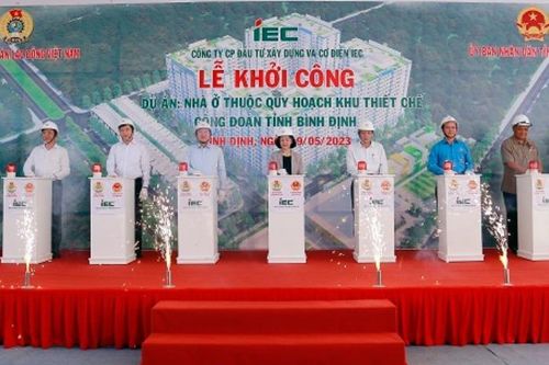 Bình Định: Khởi công dự án 1.500 căn hộ cho công nhân