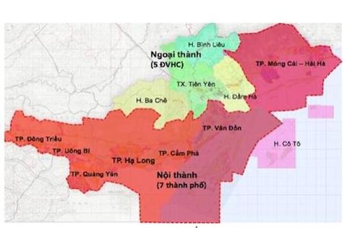 Phương án thành phố trực thuộc Trung ương không quận của Quảng Ninh