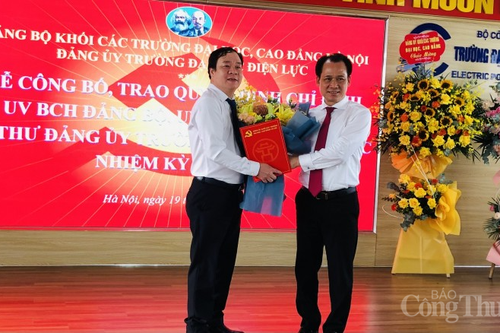 Công bố Quyết định chuẩn y chức danh Bí thư Đảng ủy Trường Đại học Điện lực nhiệm kỳ 2020 - 2025