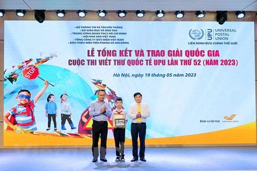 Bức thư đoạt Giải Nhất cuộc thi viết thư quốc tế UPU năm 2023