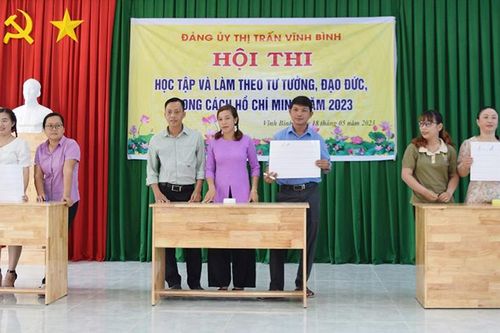 Thị trấn Vĩnh Bình tổ chức Hội thi học tập và làm theo tư tưởng đạo đức phong cách Hồ Chí Minh năm 2023
