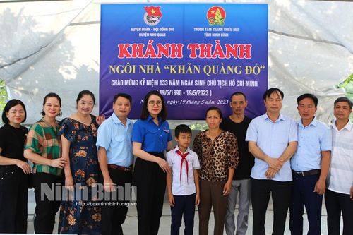 Khánh thành nhà 'Khăn quàng đỏ' cho đội viên có hoàn cảnh khó khăn