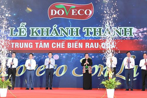 Khánh thành trung tâm chế biến rau quả Doveco Sơn La công suất 52.000 tấn/năm