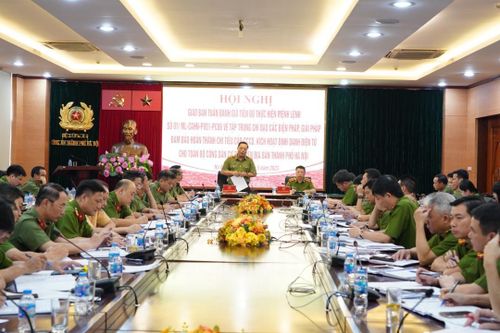 Huy động 8.000 cán bộ, chiến sỹ thực thực hiện Mệnh lệnh 01 của Giám đốc Công an Hà Nội