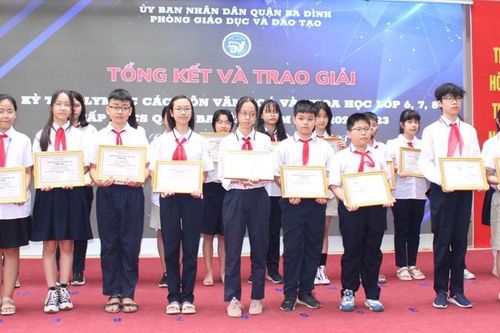 Ấn tượng với thành tích của học sinh Ba Đình tại cuộc thi Olympic cấp quận