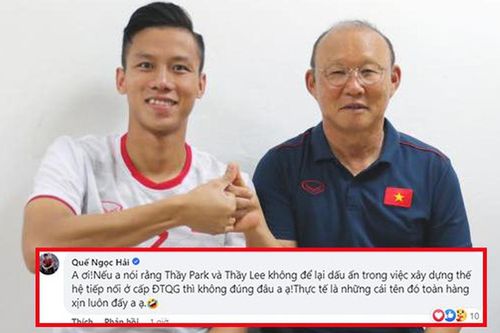Quế Ngọc Hải bênh thầy Park sau thất bại của U22 Việt Nam tại SEA Games 32