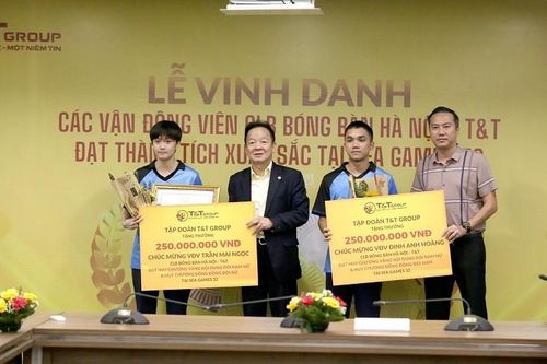 Tập đoàn T&T Group thưởng hơn 1 tỷ đồng cho 'kỳ tích' bóng bàn Việt Nam tại SEA Games 32