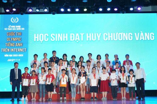 Trao giải quốc gia cuộc thi Olympic tiếng Anh trên Internet (IOE) 2022-2023