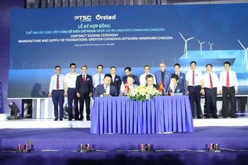 PTSC ký hợp đồng chế tạo chân đế điện gió ngoài khơi cho Đài Loan (Trung Quốc)