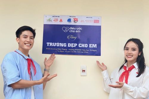 Anh Tú, Trà My ủng hộ xây điểm trường ở Tả Ngảo, Lai Châu